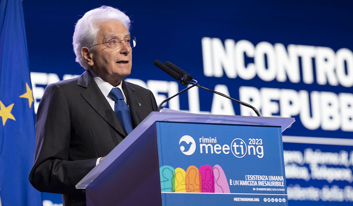 Mattarella al Meeting di Rimini
