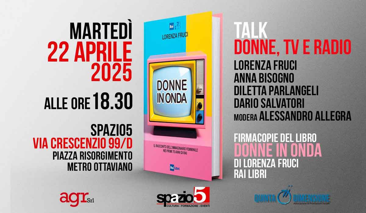 locandina "Donne, tv e radio" a Spazio5
