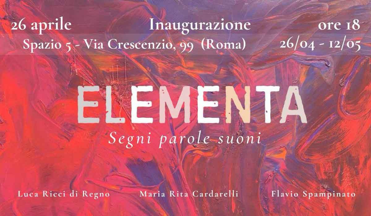 locandina mostra "Elementa"