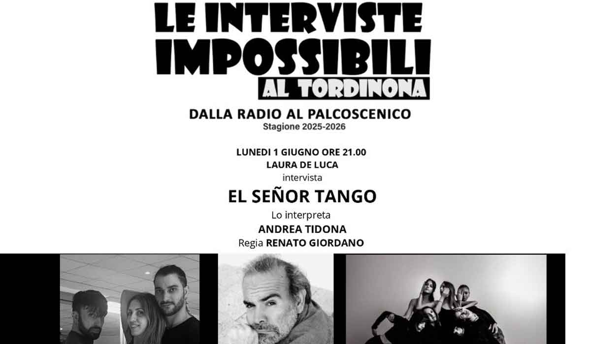 locandina "Le interviste impossibili. Dalla radio al palcoscenico"