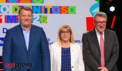 Pierpaolo Bombardieri, Daniela Fumarola e Maurizio Landini